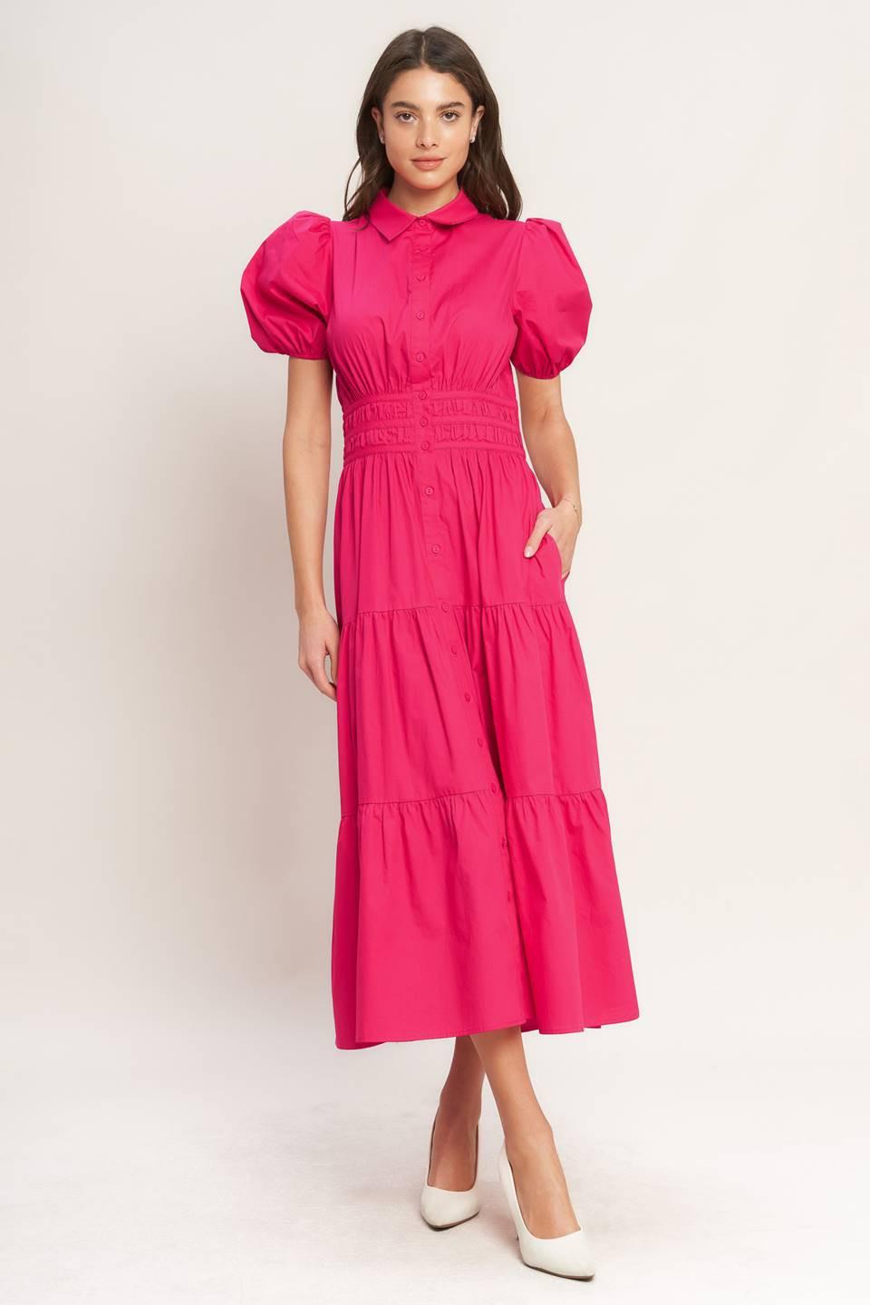 knee length dresses for ladies SUMMER INVITE PASTEL BLUE WOVEN MIDI DRESS – Adelyne's Boutique & Gifts