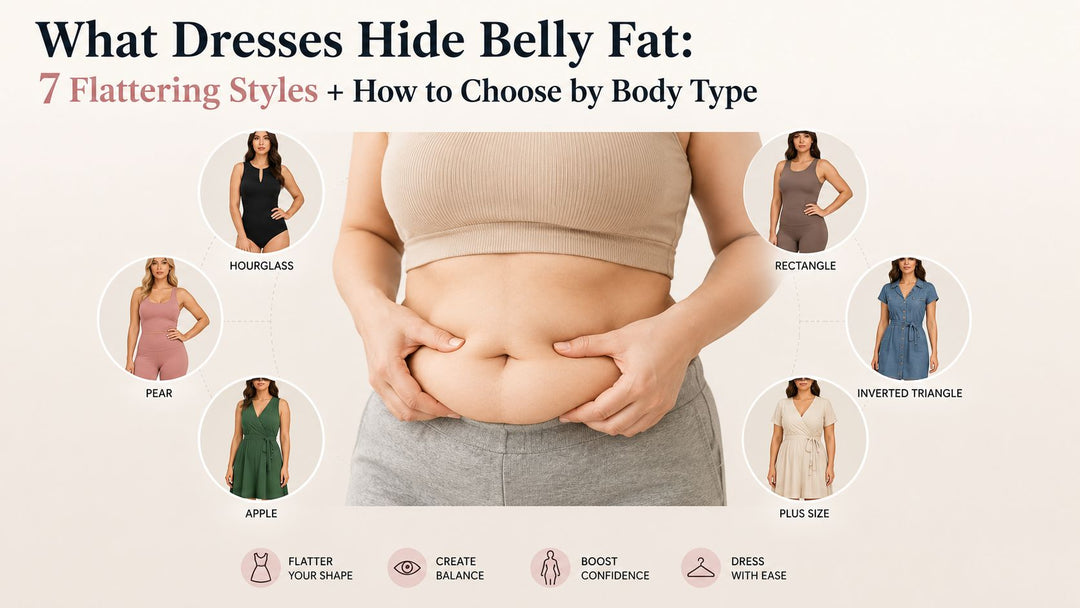 what dresses hide belly fat