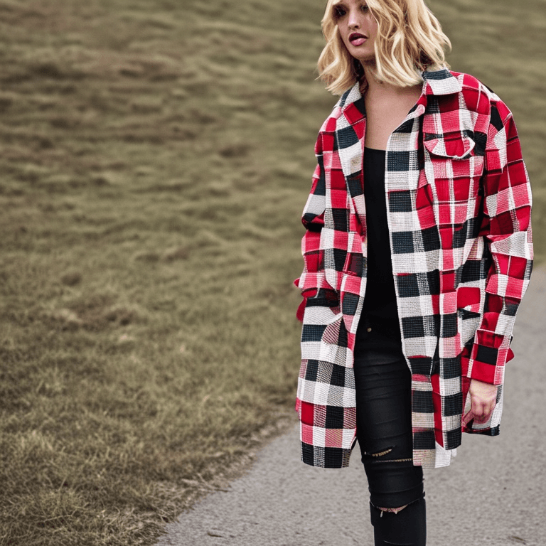 Unraveling Retro Trends: The Allure of the Red Mixed Plaid Patchwork Shacket