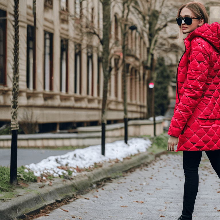 Layering Elegance: How To Style Red Floral Quilted Puffer Jackets for Every Occasion