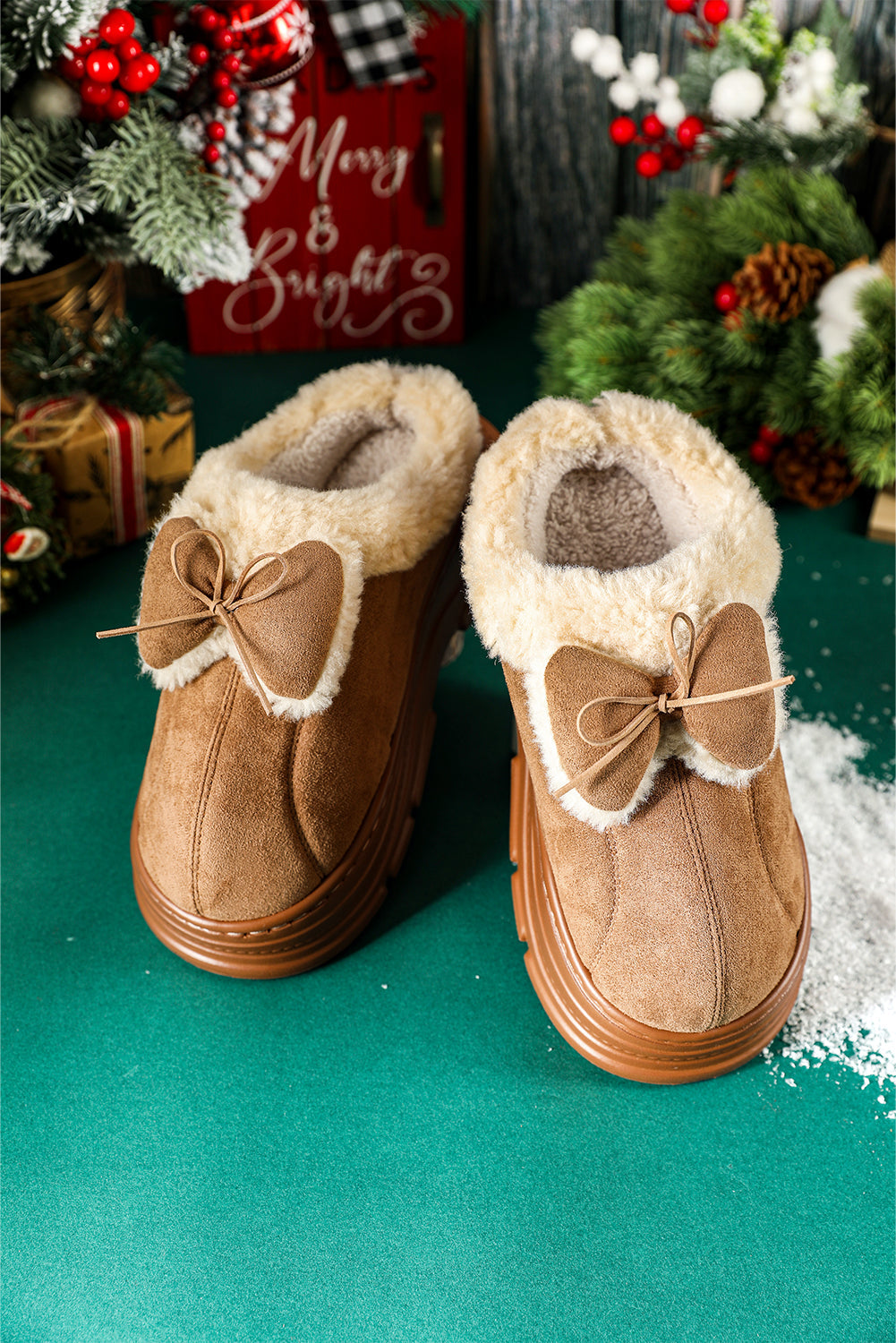 Brynlee Bow Decor Clog Slippers