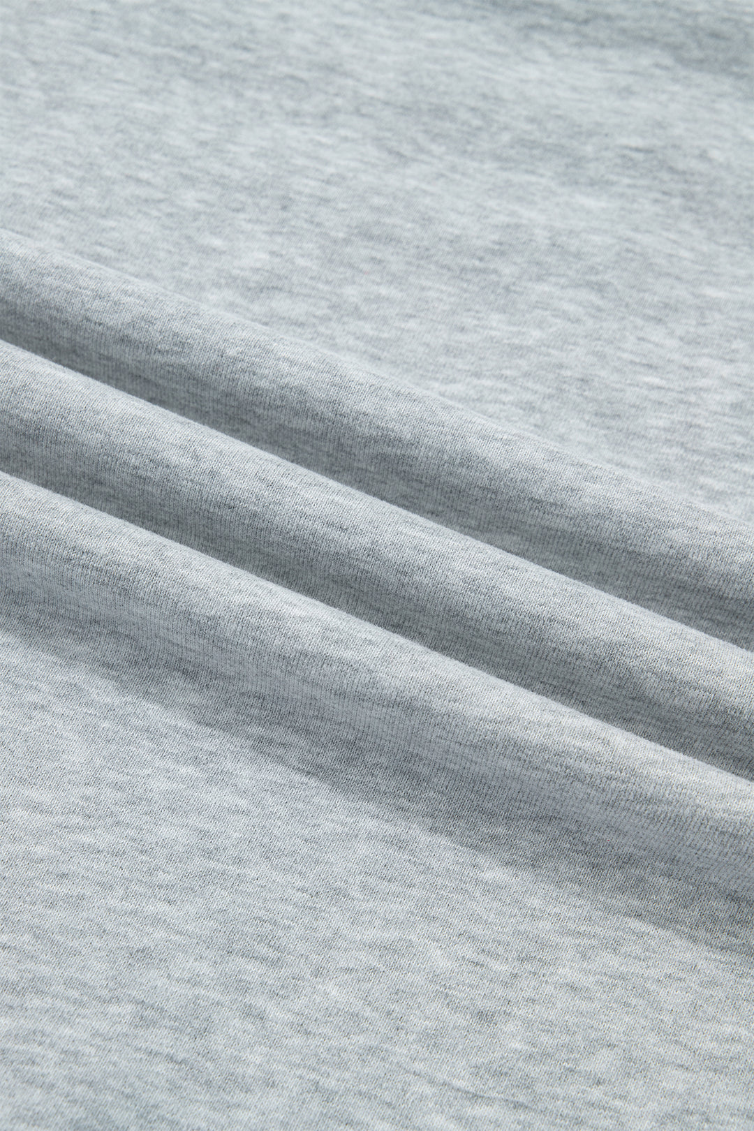 Light Grey Exposed Seam Mock Neck Letter Embroidered Loose Sweatshirt