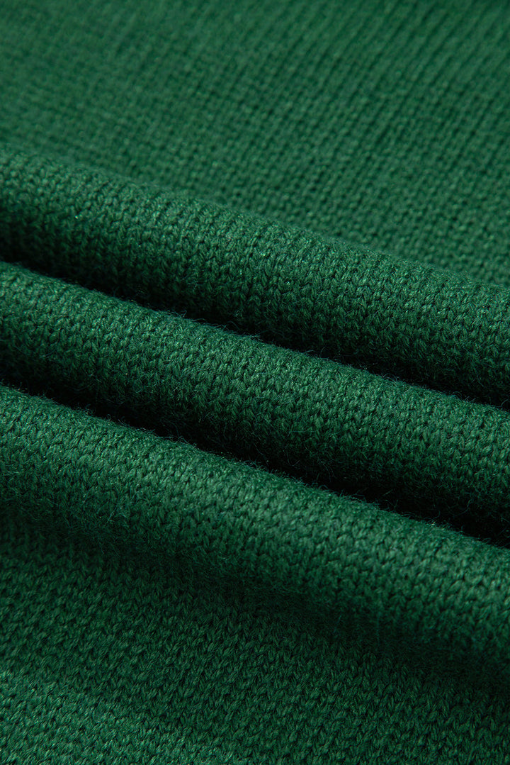 Eleanor Evergreen Raglan Sleeve Sweater