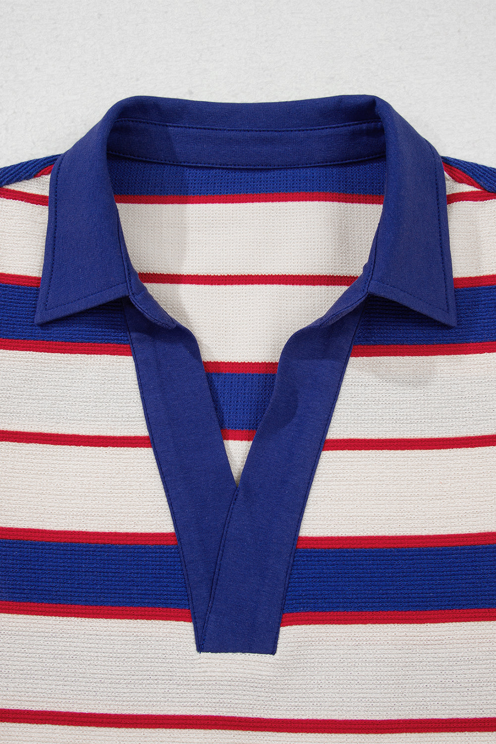 Genesis Stripe Polo Pullover Sweatshirt