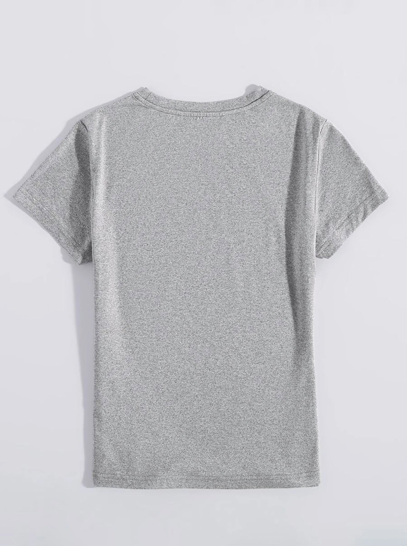 Graphic Round Neck Short Sleeve T-Shirt - Sybaritic Bags & Clothing
