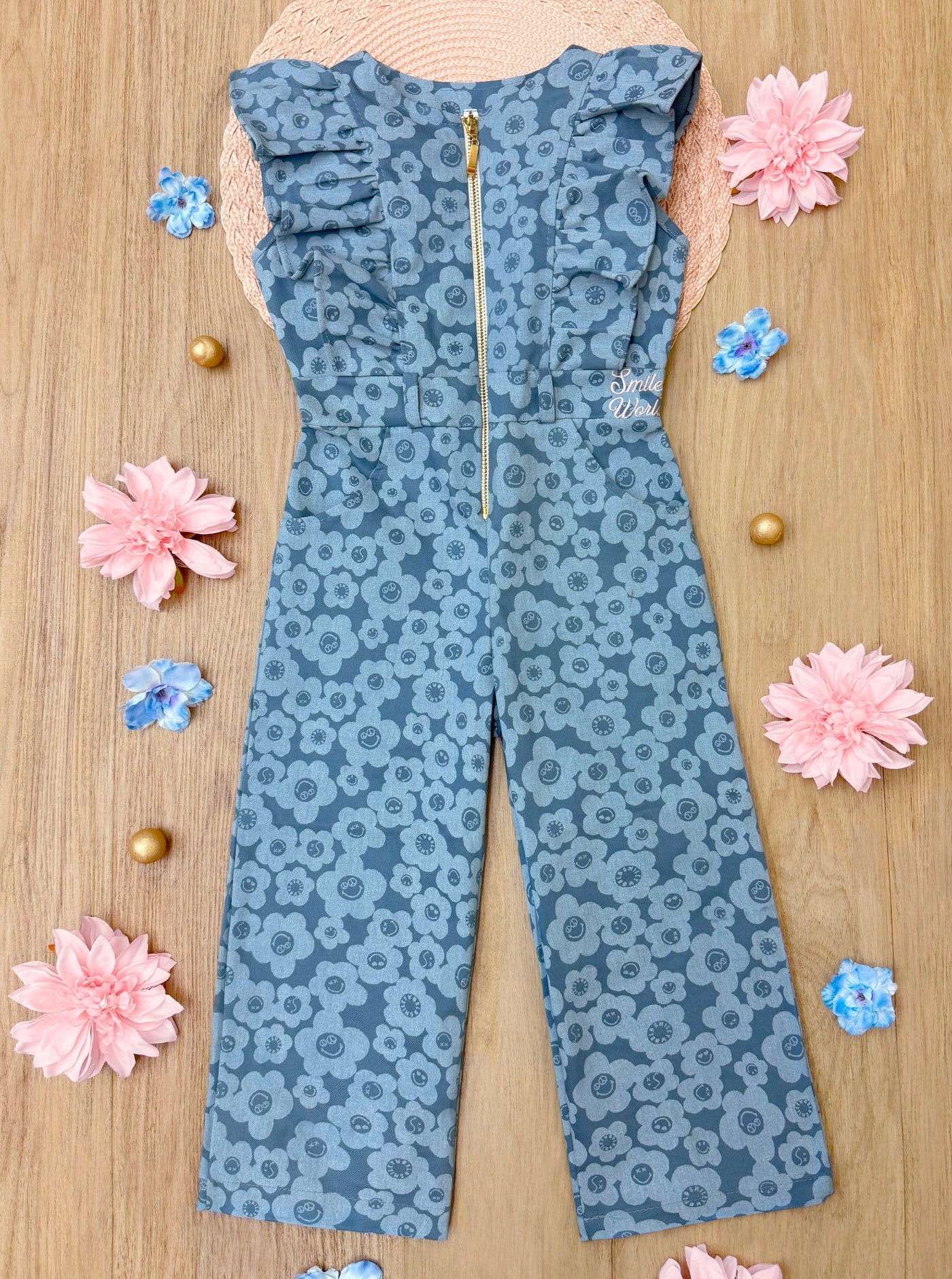 SmileyWorld Radiant Rebel Denim Jumpsuit