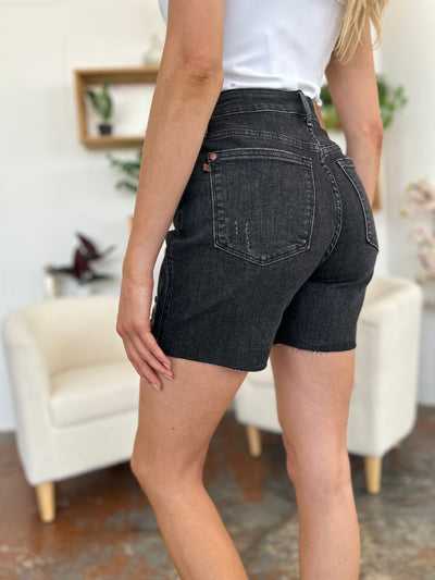 Judy Blue Full Size High Waist Rigid Magic Denim Shorts