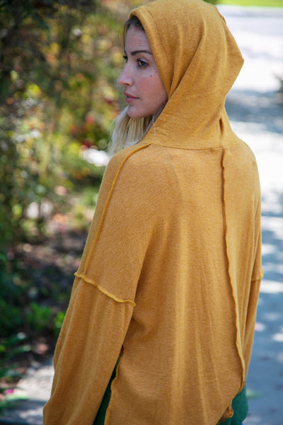 Cashmere feel Reverse Stitch Hoodie - Sybaritic Bags & Clothing