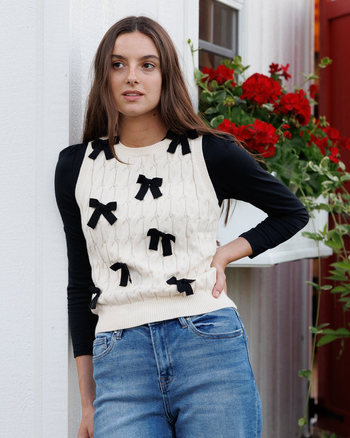 Bow Beautiful Vest - Final Sale