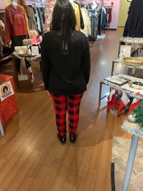 Black & Red Plaid Pajama Set