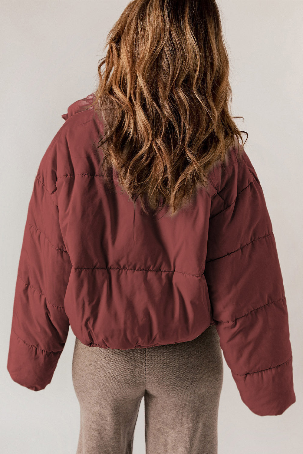 Rylee Drawstring Hem Puffer Jackets