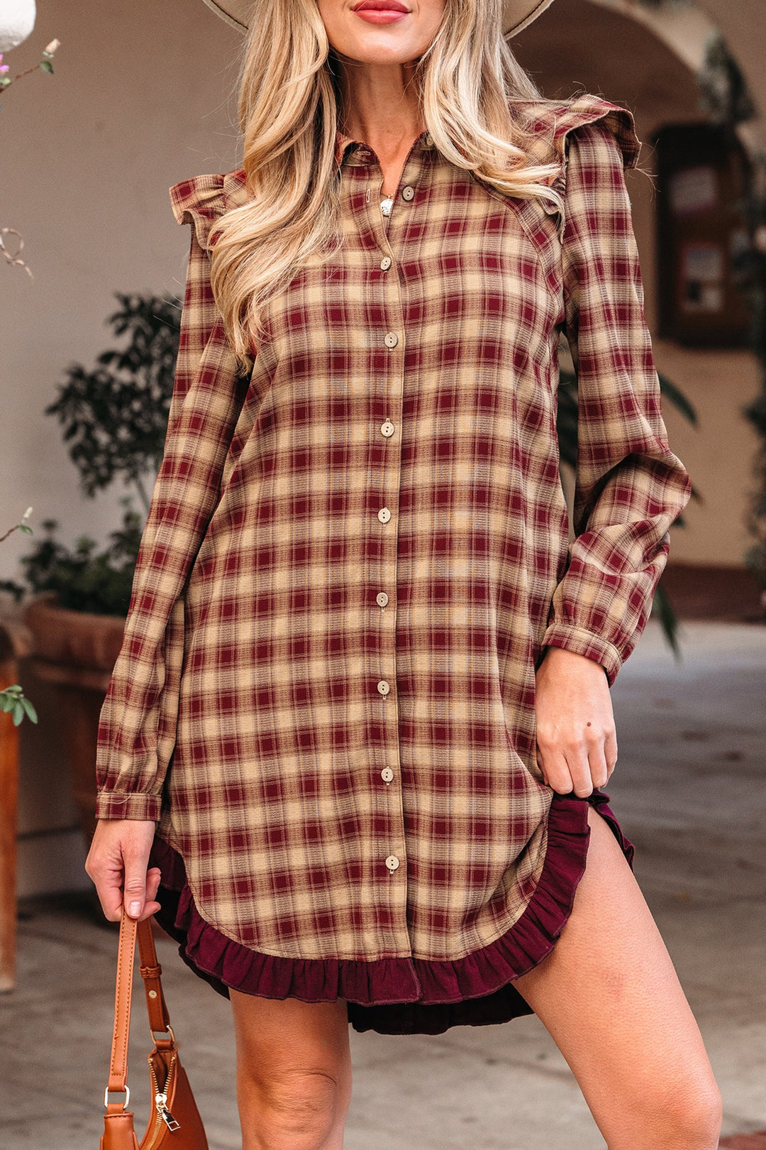 Novalee Mini Shirt Dress Long Sleeve Top