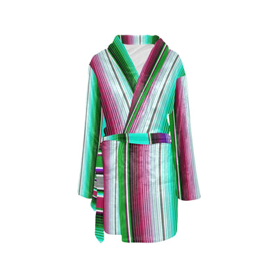 Turquoise Serape Women's Western Bath Robe