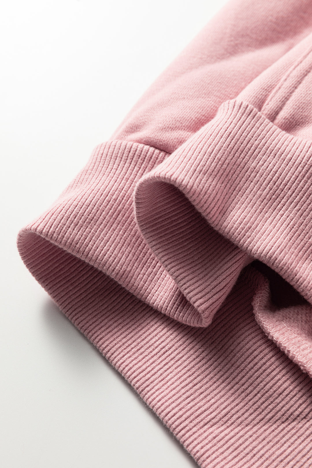 Peach Blossom Button Drawstring Hooded Pullover and Casual Short Set