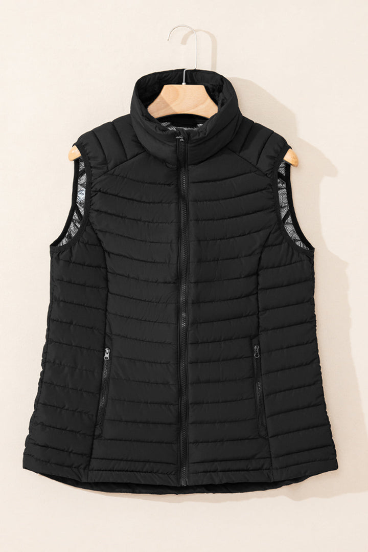 Harper Quilted Zipped Puffer Vest
