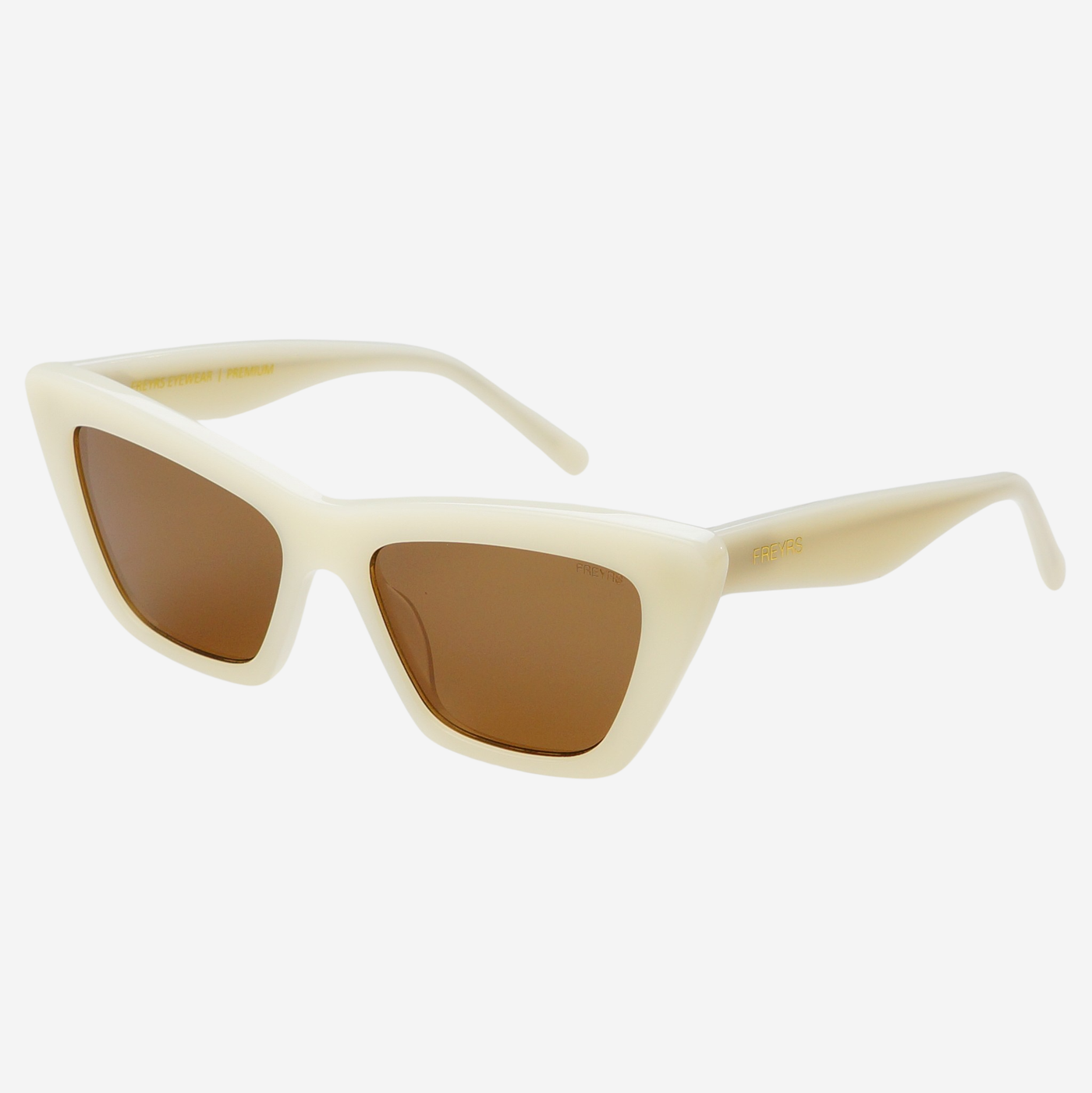 FREYRS Siena Cat Eye Sunglasses Milky White