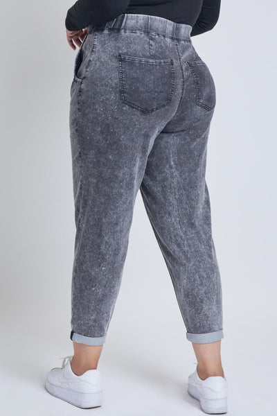 Women's Plus Size Mid Rise Cuffed Jogger Pants