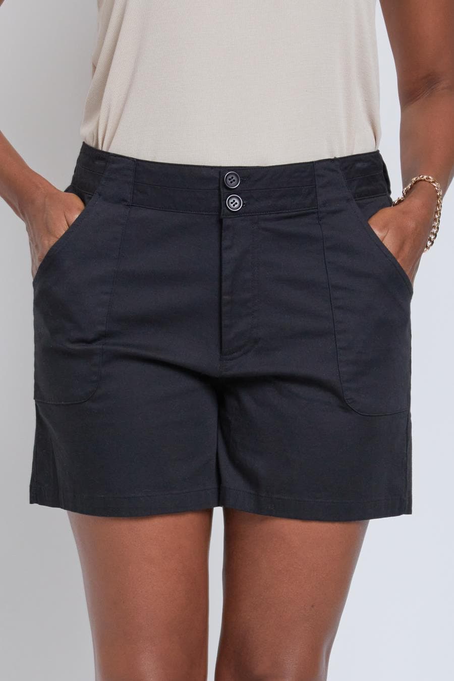 Women's High Rise Muffin Short with Porkchop Pockets Deal