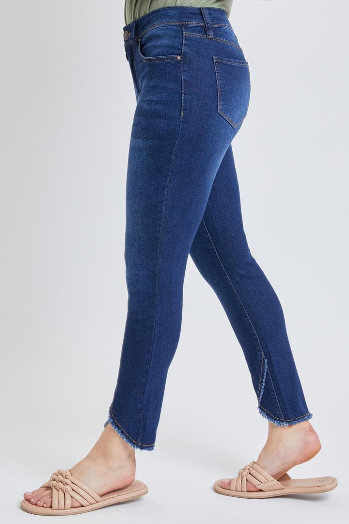 Women's High Rise Tulip Hem Ankle Jean