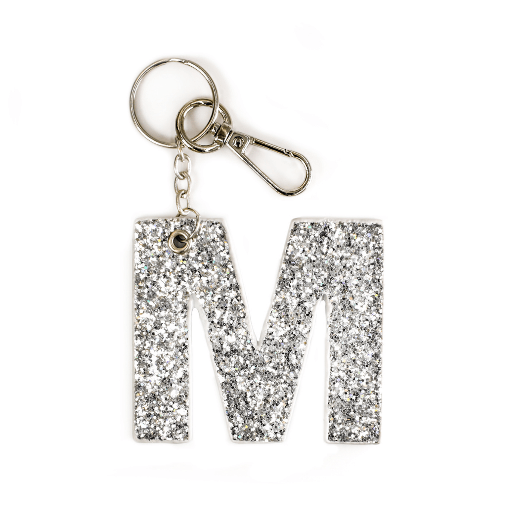 Kendall Glitter Initial Keychain - Final Sale