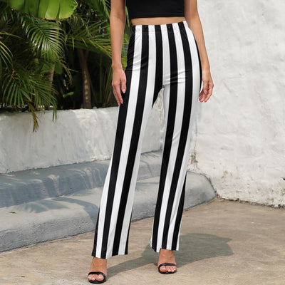 Beetlejuice Striped Flare Pants