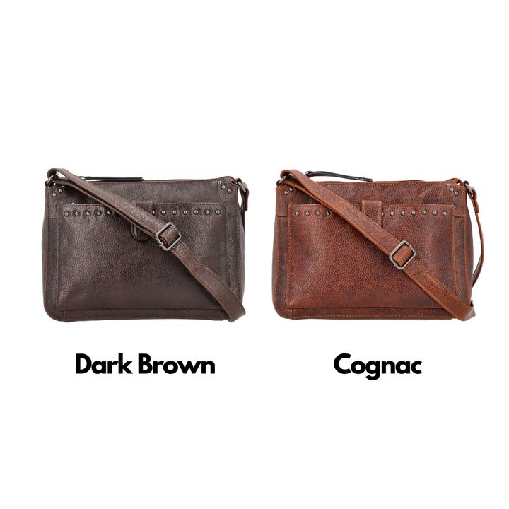 Concealed Carry Leah Buffalo Leather Crossbody w/Wallet by Lady Conceal