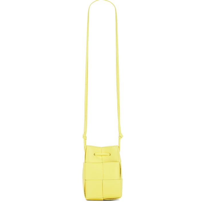 Chic Woven Mini Crossbody Bucket Bag – Lightweight Shoulder Handbag