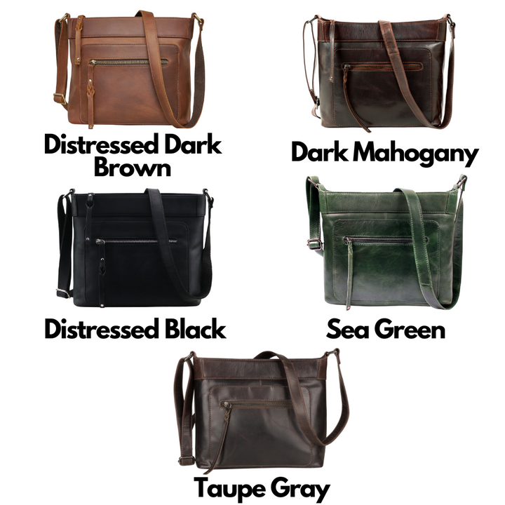 Concealed Carry Delaney Leather Crossbody by Lady Conceal