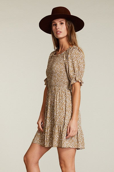 Floral smocked dress