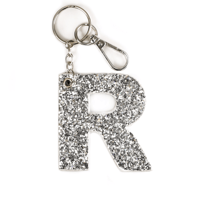 Kendall Glitter Initial Keychain - Final Sale