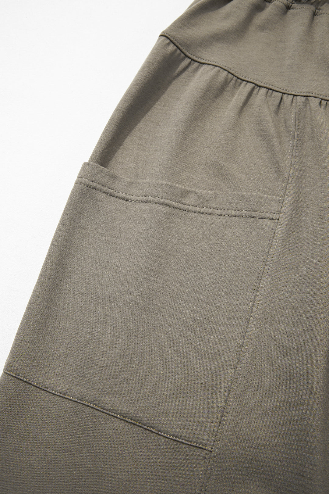 Seagrass Elastic Waist Drawstring Wide Leg Full Length Pants