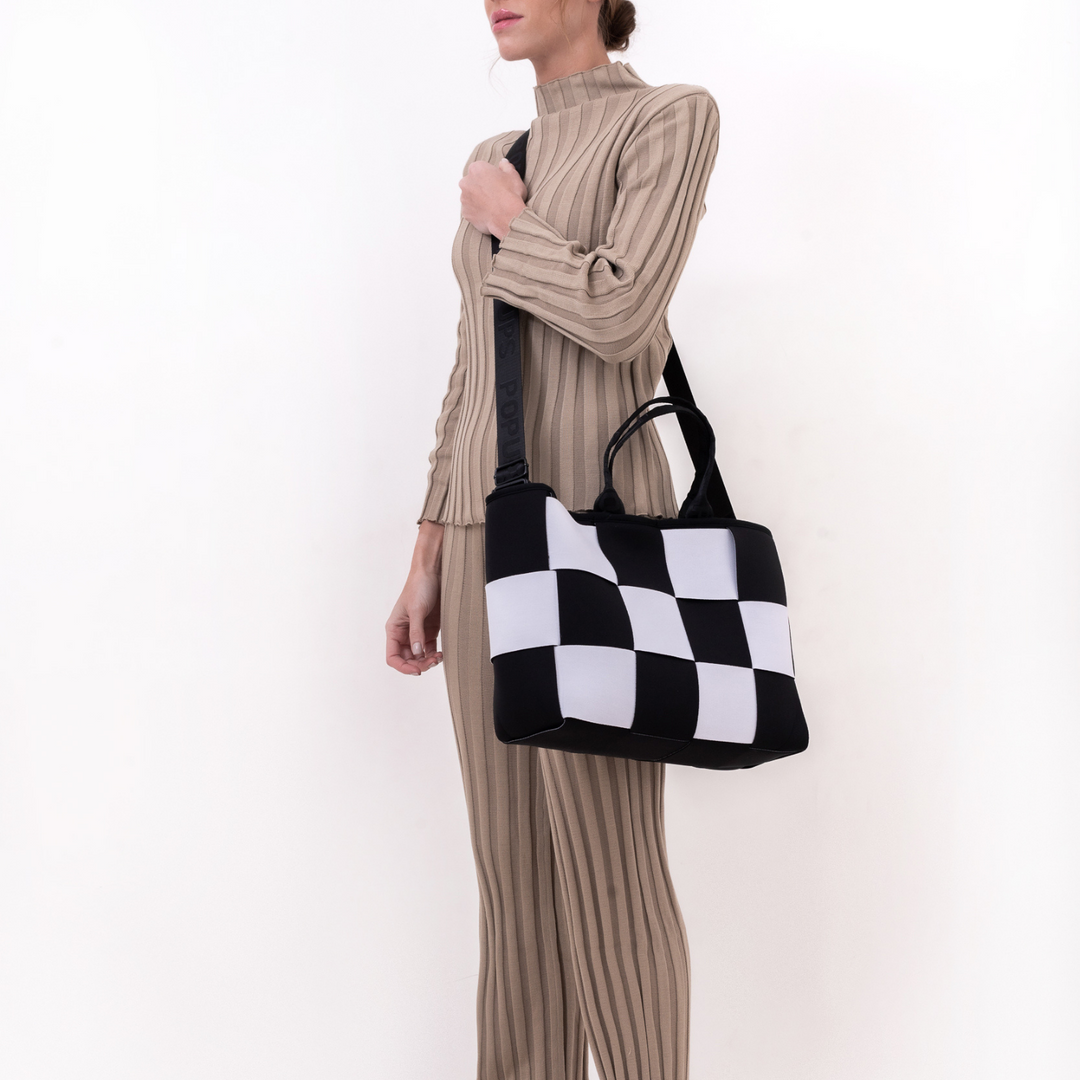 ICON TOTE BLACK AND WHITE