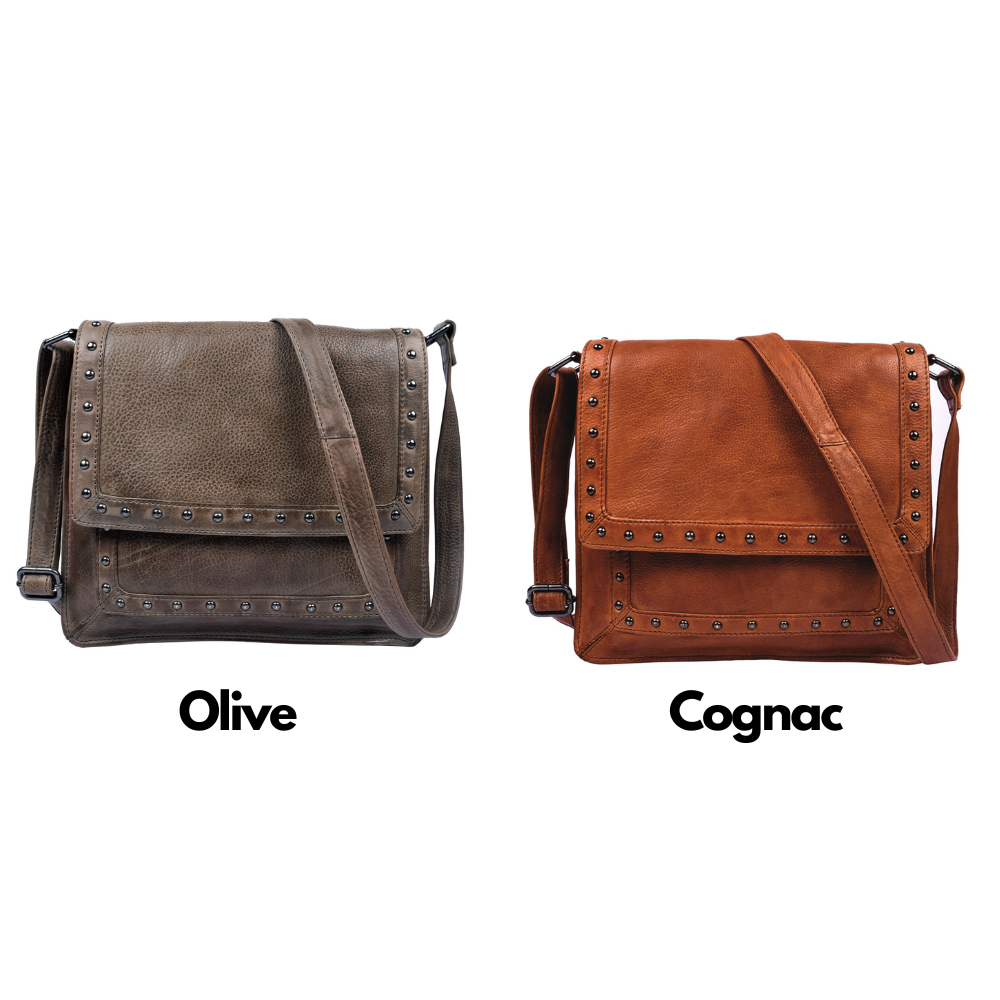 Concealed Carry Monroe Leather Crossbody by Lady Conceal