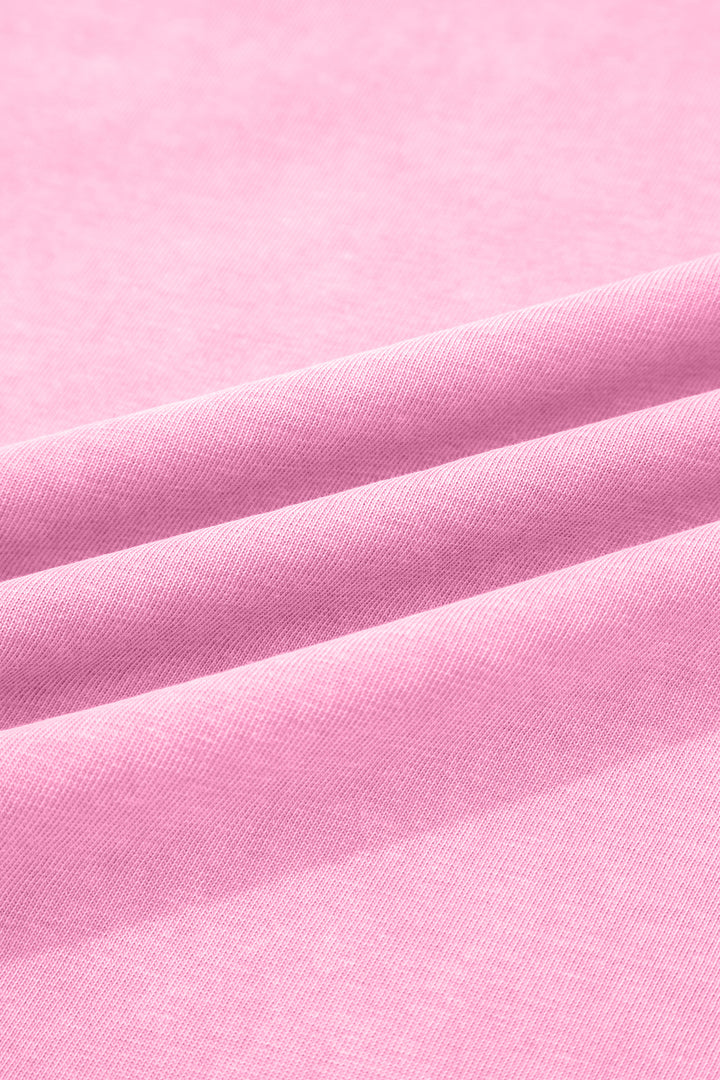 Sachet Pink Cotton Mineral Wash T Shirt