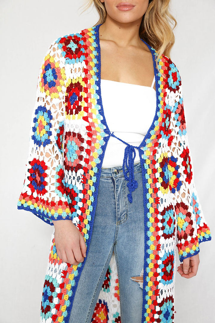 Tiled crochet cover up