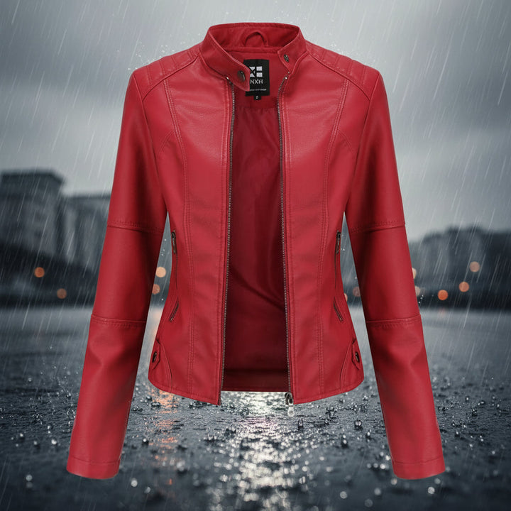 Women’s Classic Leather Jacket – Chic Streetwear Outerwear