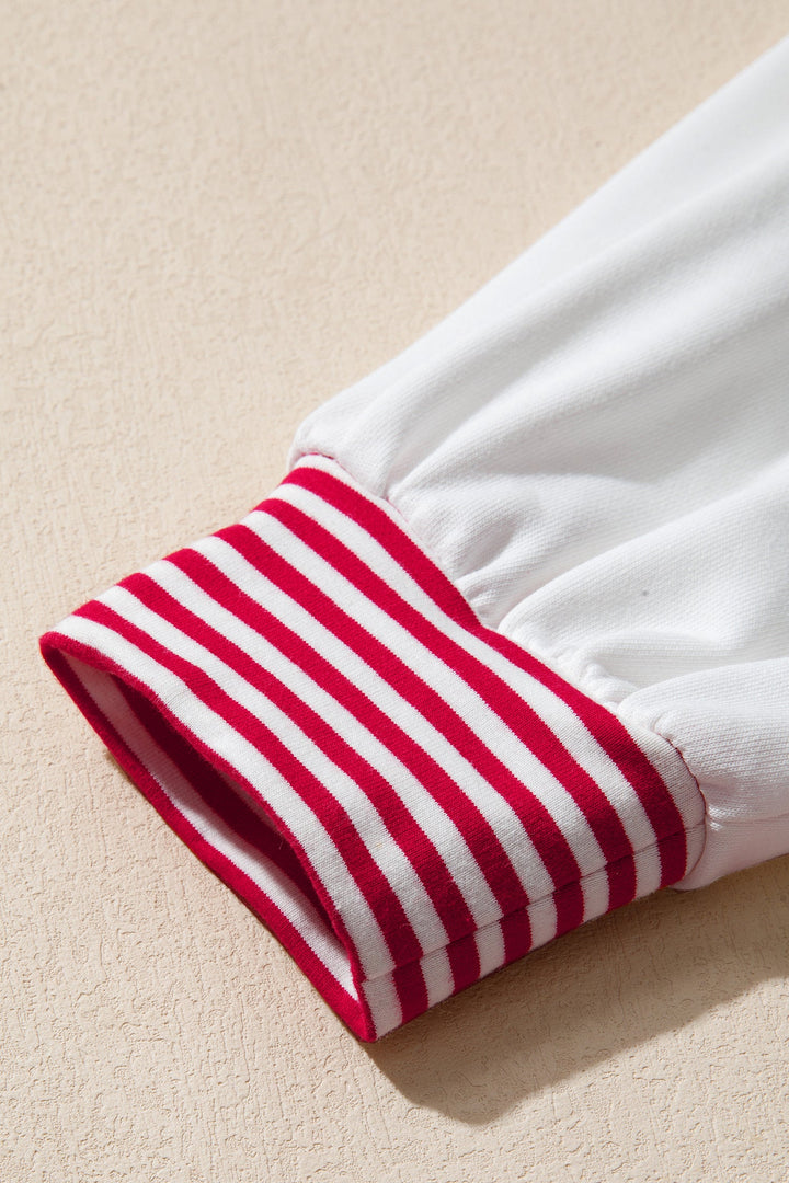 Aaliyah Patchwork Sleeve Colorblock Sweatshirt