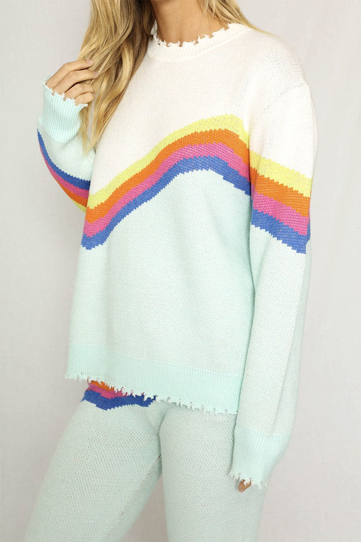 Retro stripe sweater