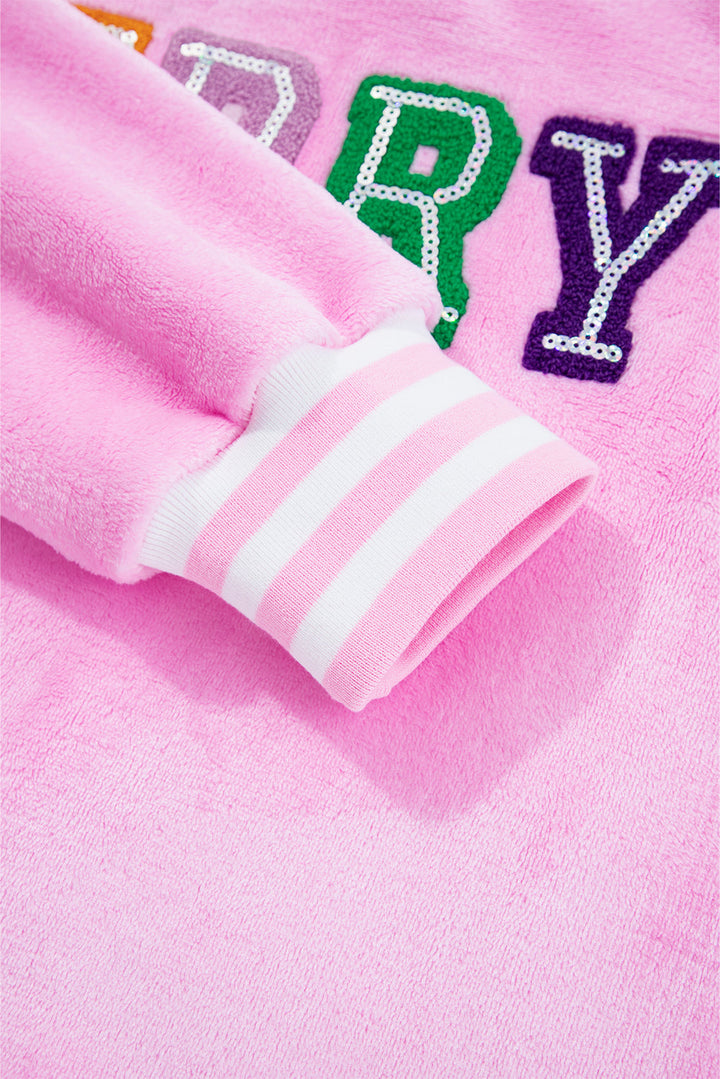 Naya Merry Graphic Plush Pullover