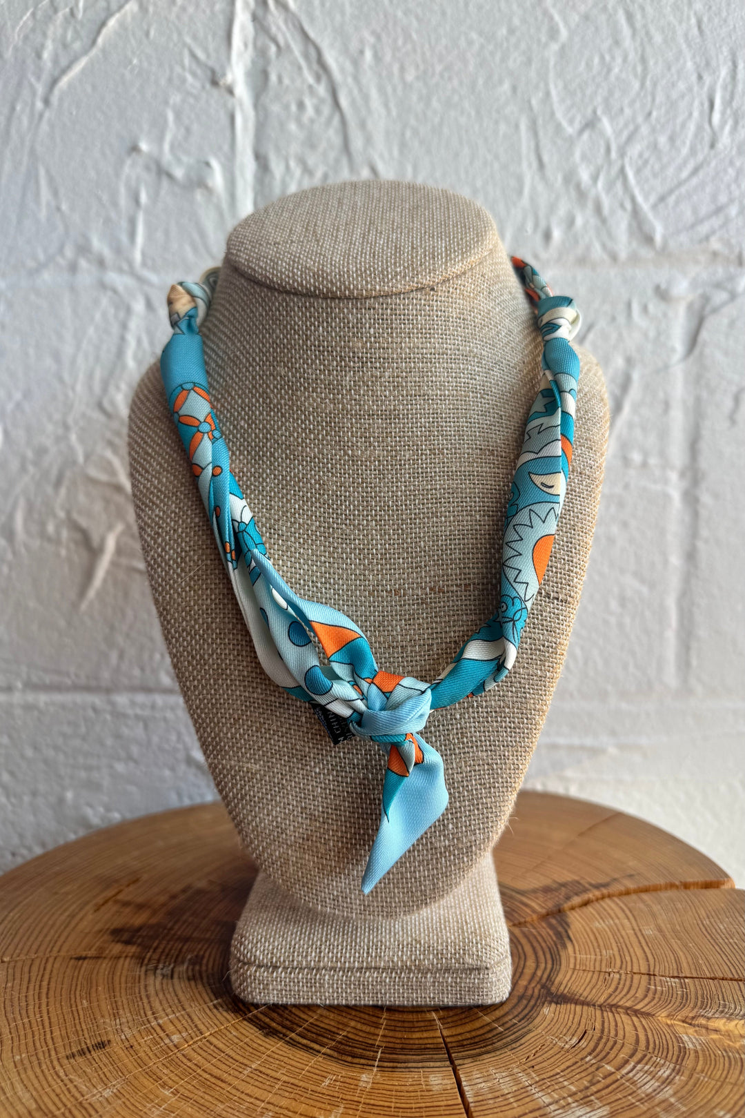 GEMELLI | KNOTTED BANDANA SCARF NECKLACE - CITRUS COAST