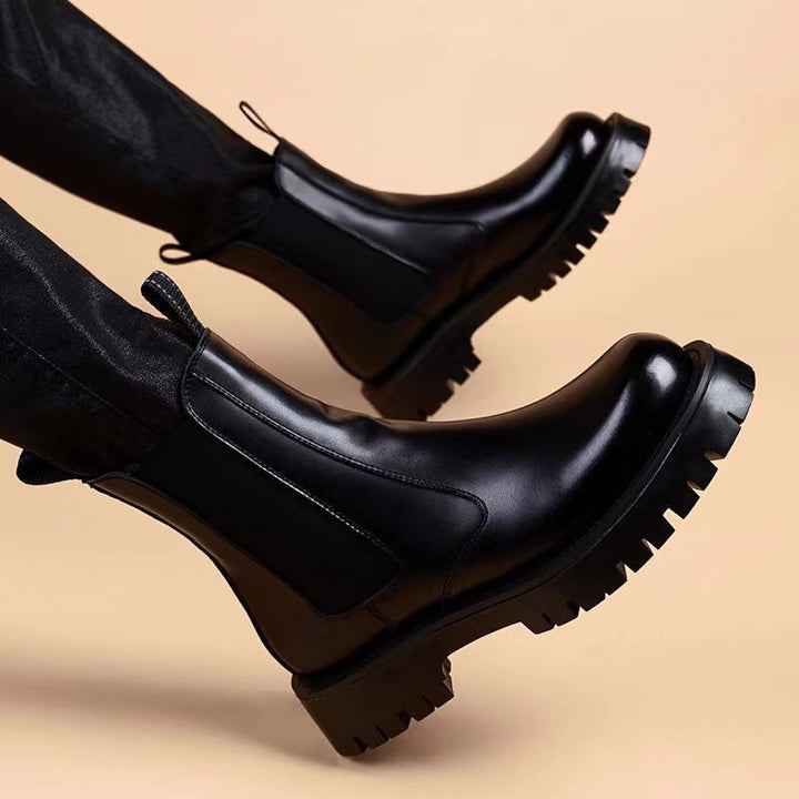 Fleece-Lined Winter Boots – Warm Outdoor Streetwear