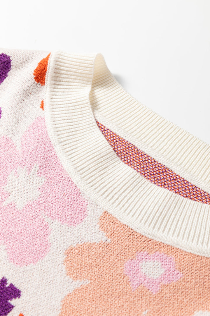 Jaylani Pattern Drop Shoulder Sweater