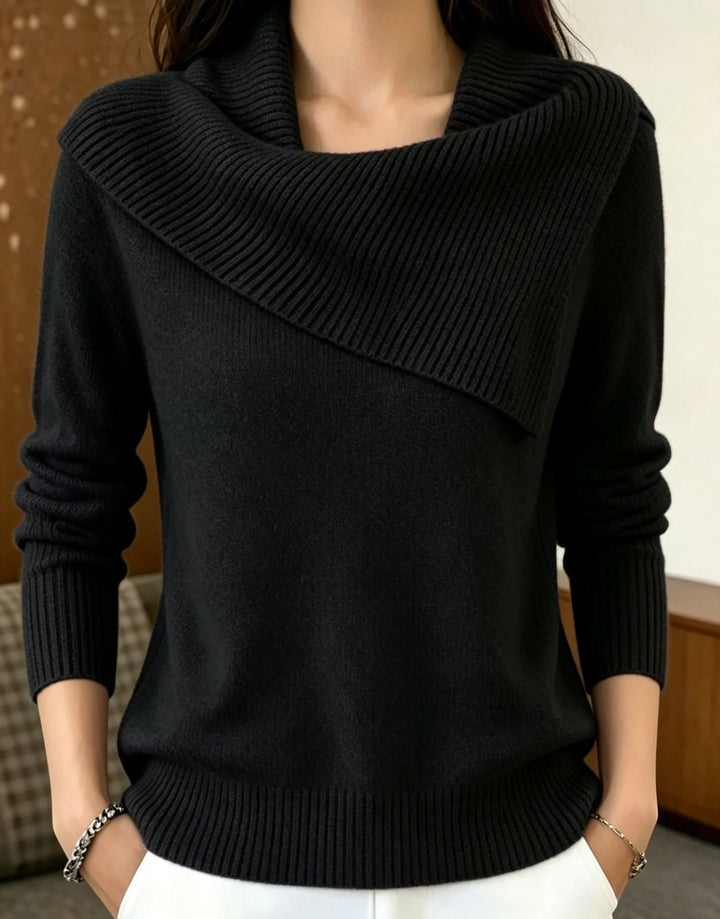Ribbed Knit Pullover Sweater