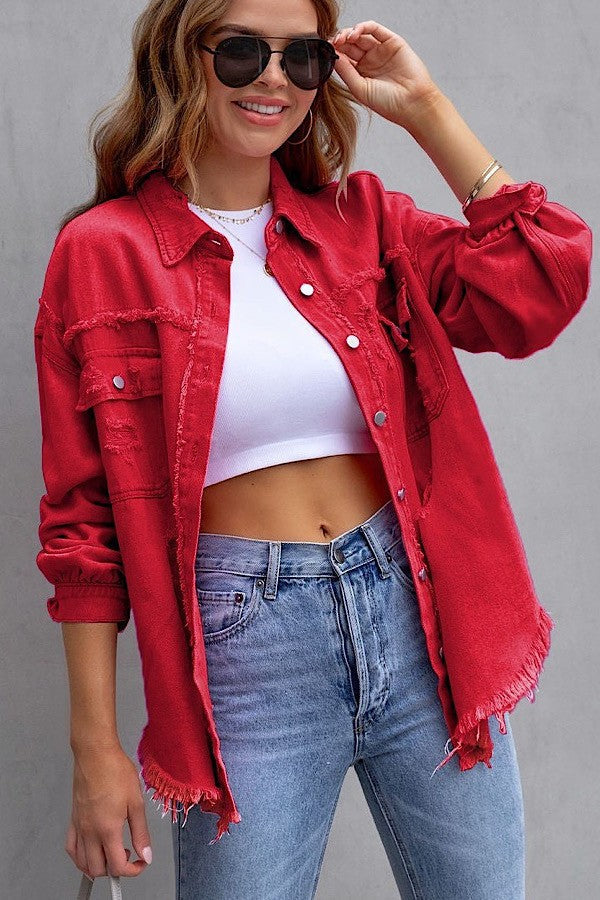 Tattered Denim Jacket