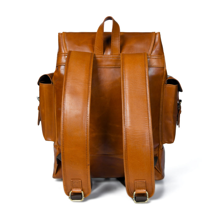 Earthen Leather Laptop Backpack