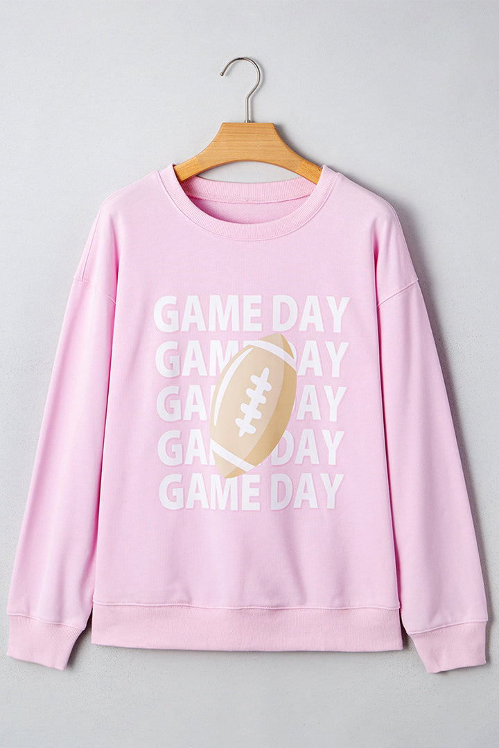 Andi Rugby Print Casual Sweatshirt