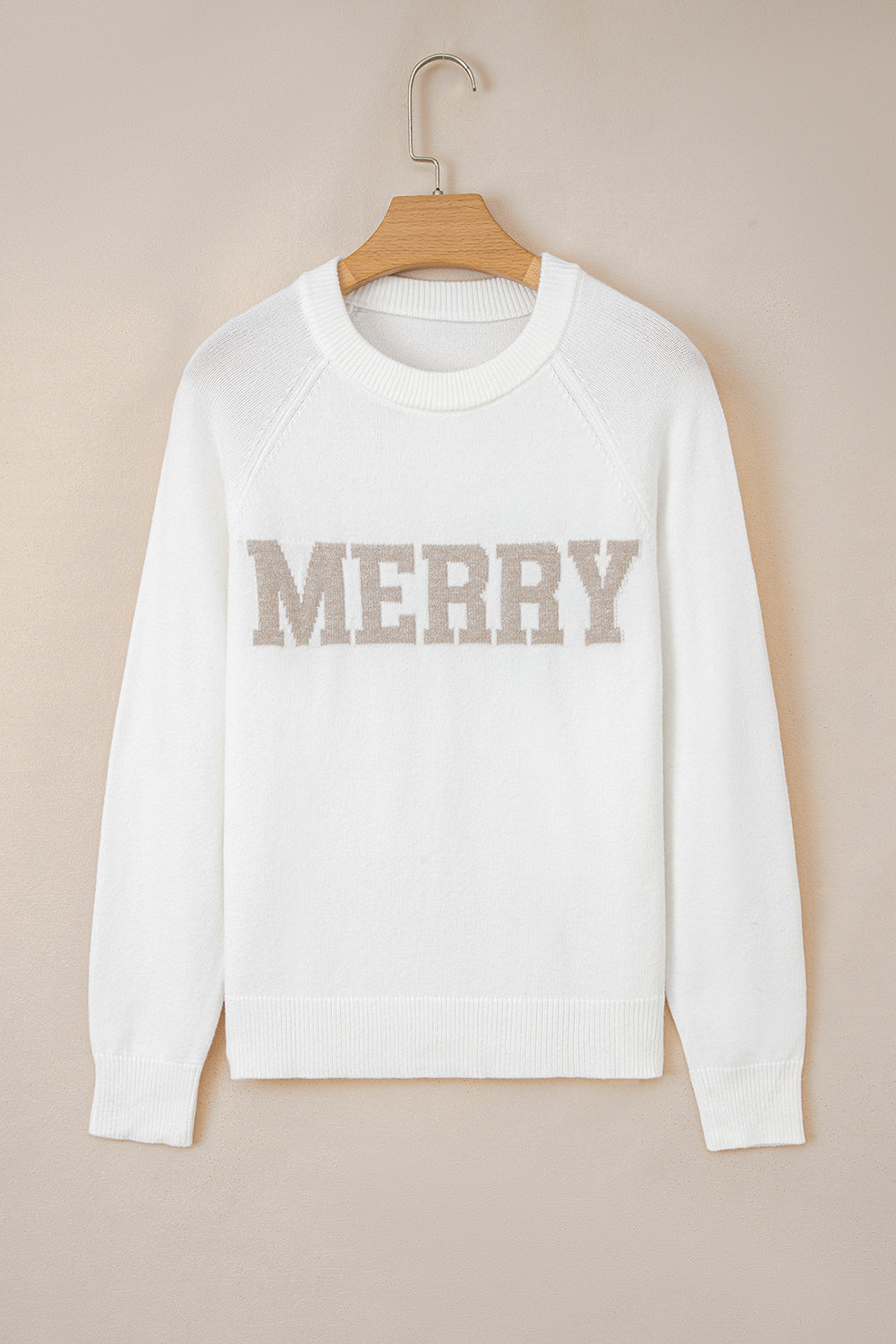 Merry Christmas Raglan Sleeve Sweater