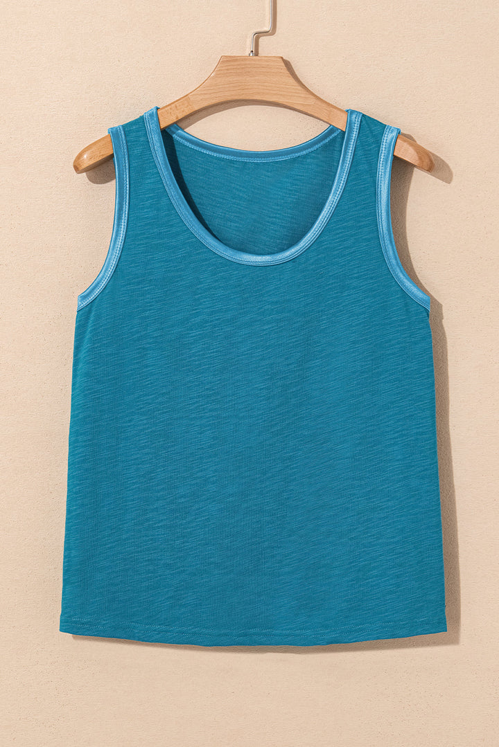 Skyla Metallic Sheen Tank Top