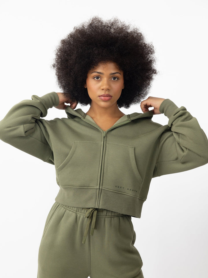 Women's CityScape Cropped Full Zip - Last Chance