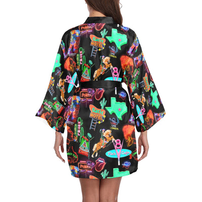 Vegas Neon Women's Lounge Kimono Robe